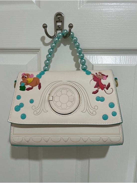 Loungefly Handbags - Loungefly Disney Cinderella Gus and Jaq Bead Handle Crossbody Bag
